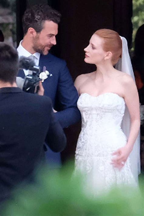 Jessica Chastain and Gian Luca Passi de Preposulo's Wedding.